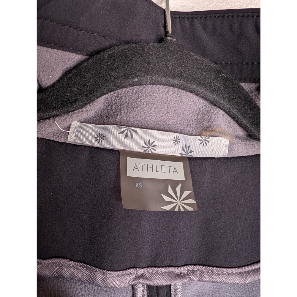 Athleta Contender Softshell Trench Commuter Jacket Black XS Travel Athleisure - Picture 5 of 5